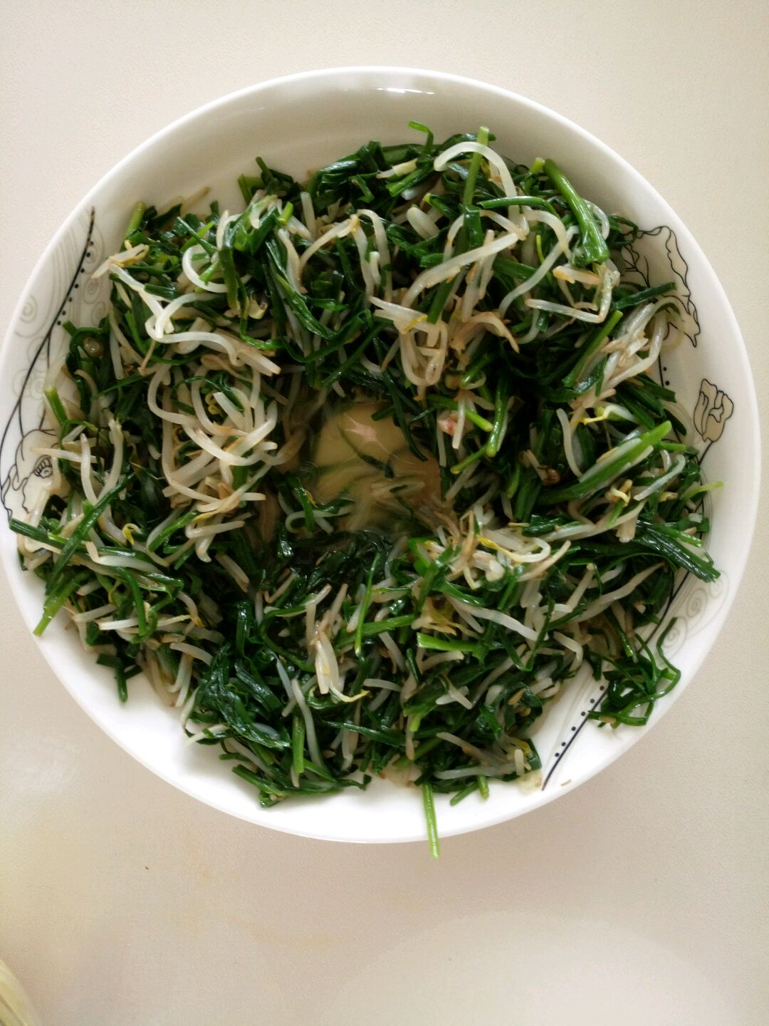 韭菜炒绿豆芽