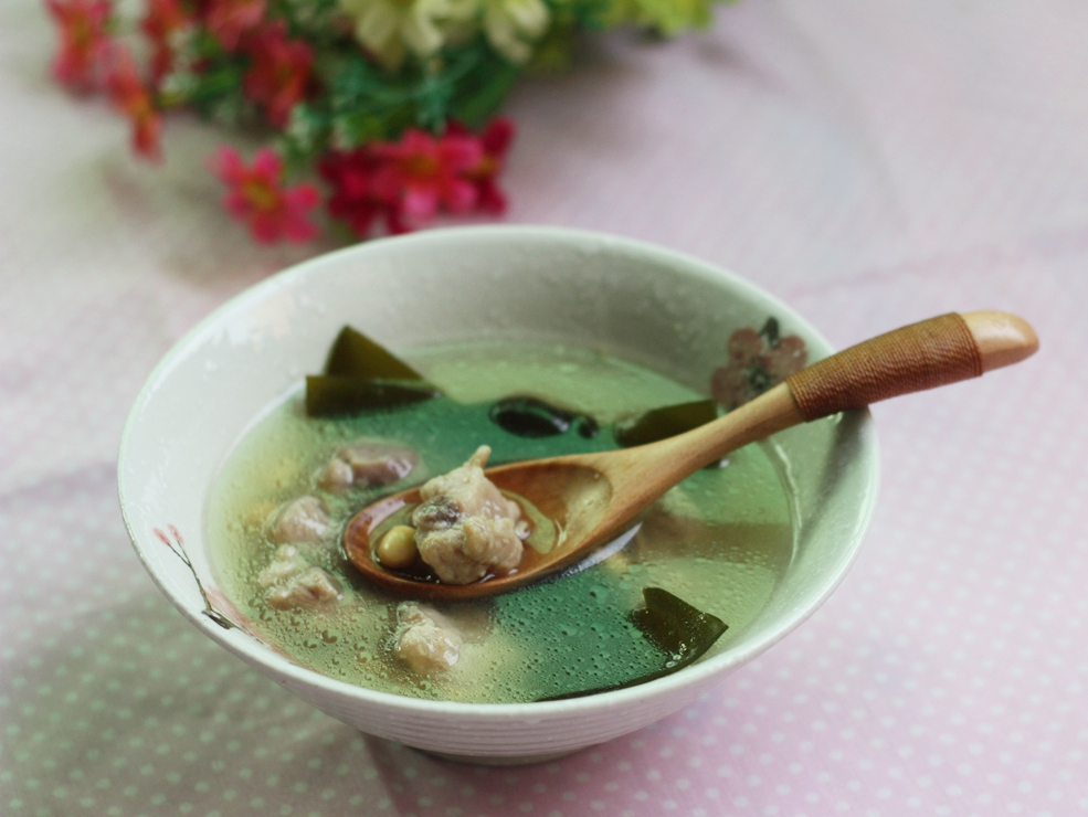 海带黄豆排骨汤——利仁电火锅试用菜谱（一）
