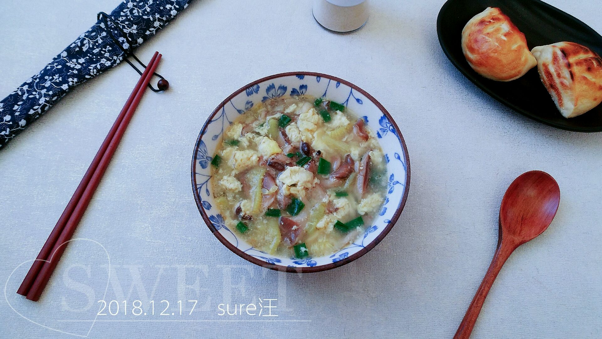 平菇西葫芦蛋汤