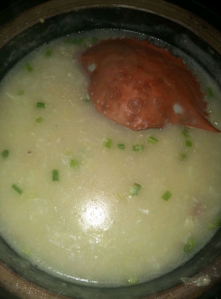 蟹肉砂锅小米粥