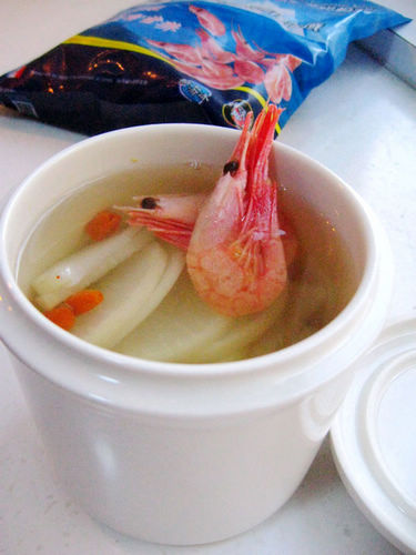 北极虾白萝卜汤