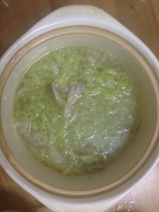 大白菜平菇汤
