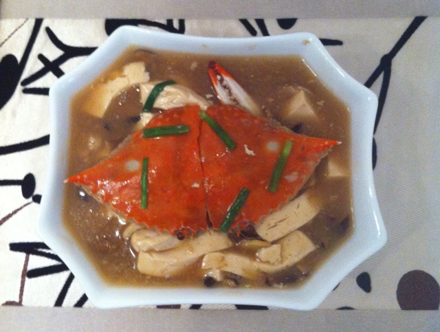 梭子蟹炖豆腐