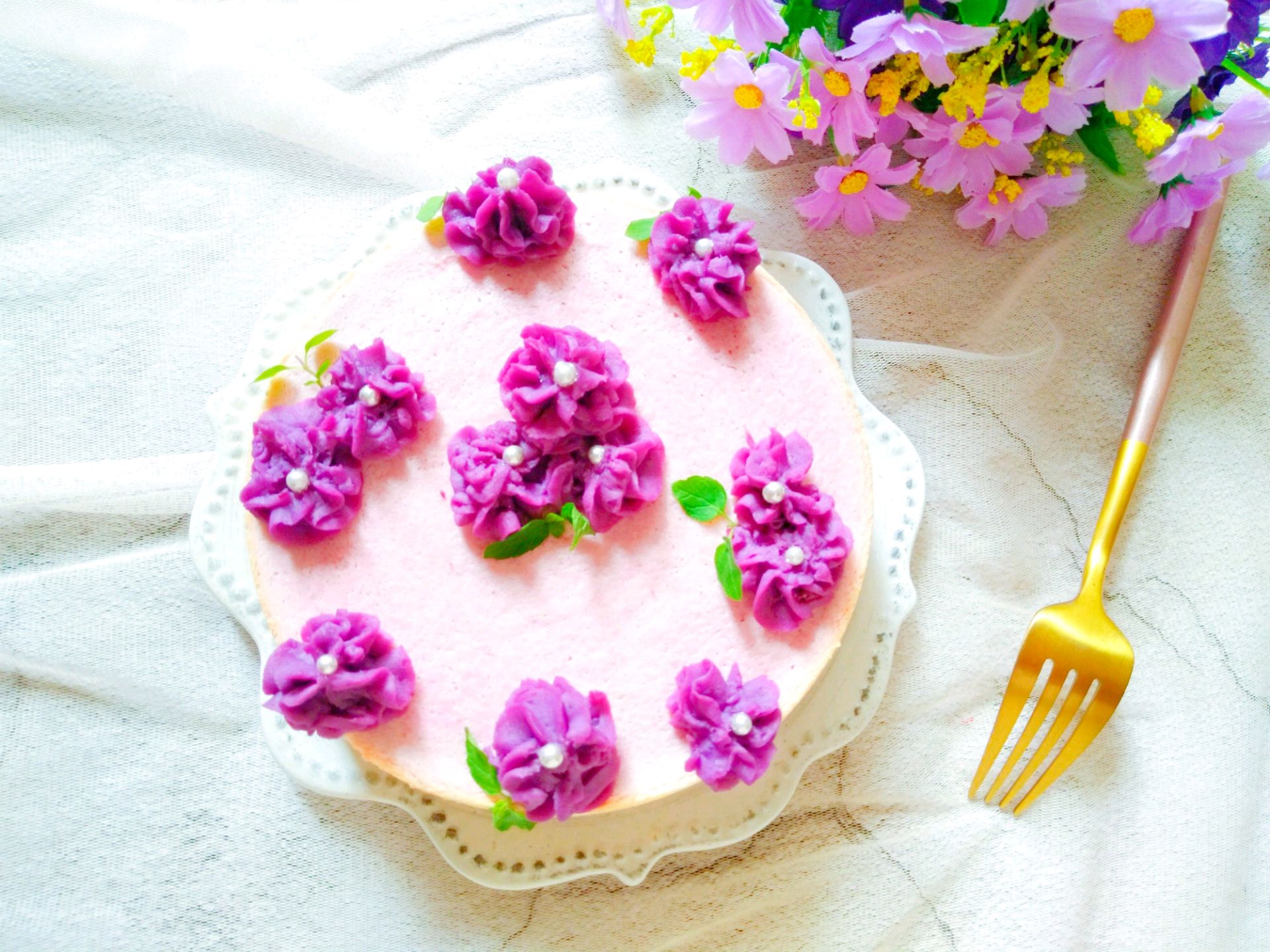 梦幻紫甘蓝蛋糕