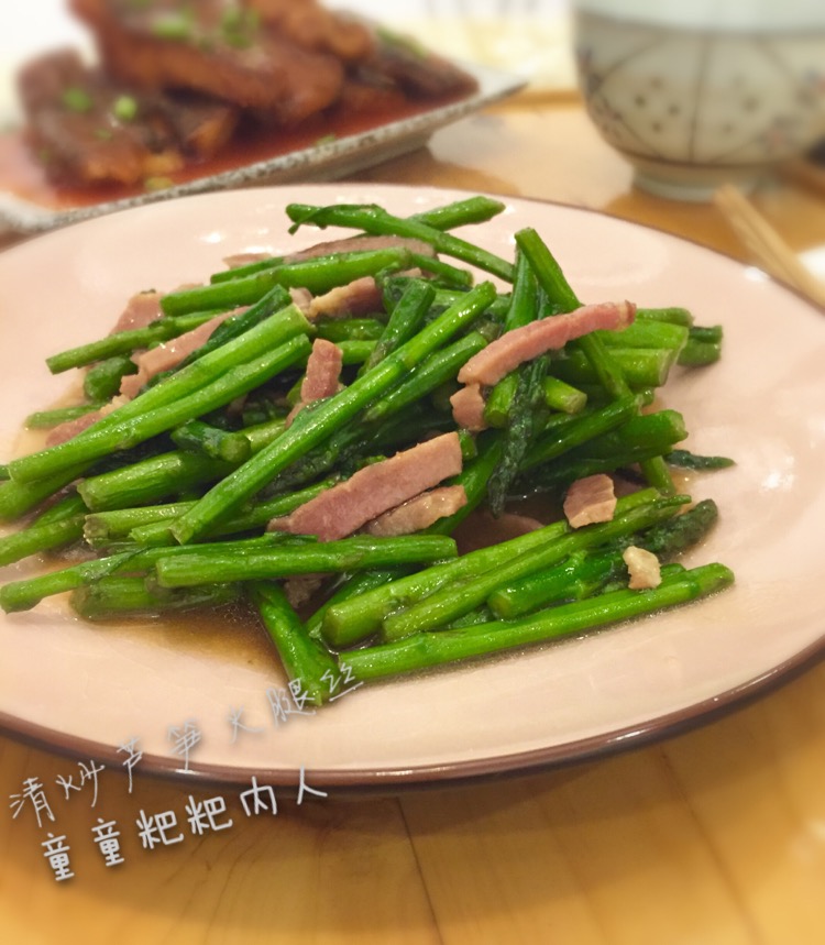 绿色小炒-芦笋火腿丝