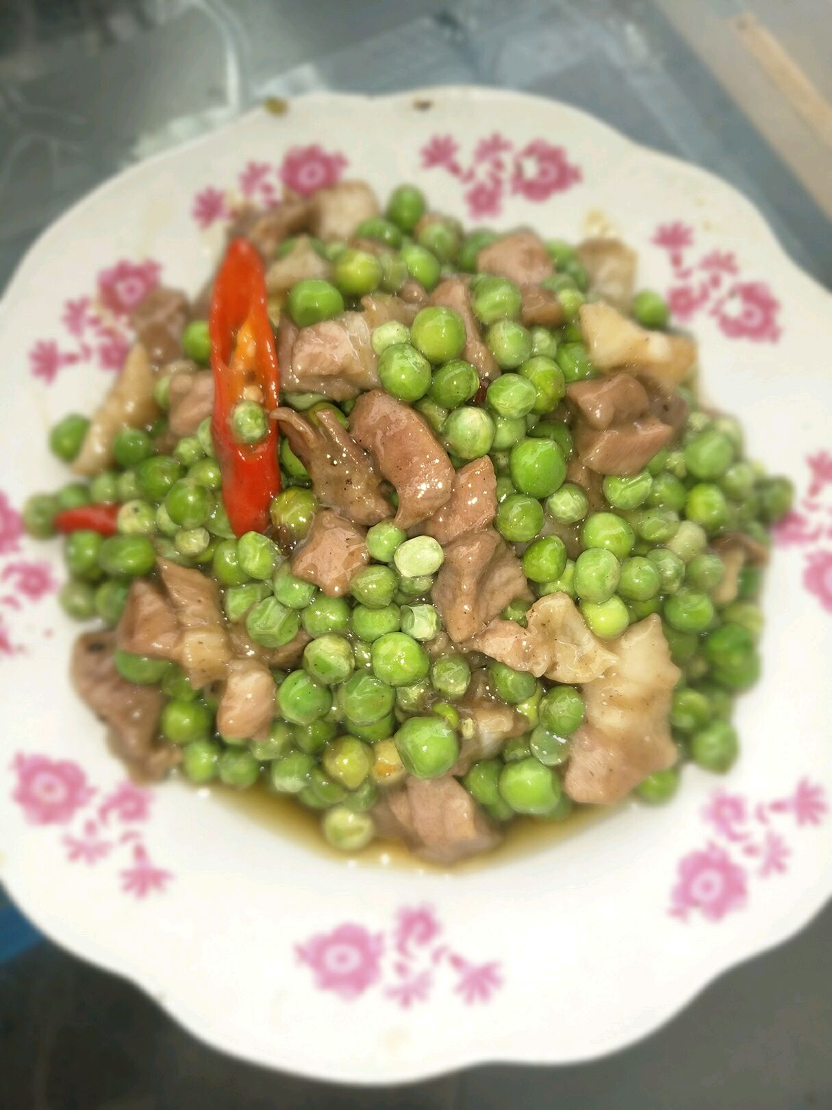 豌豆炒肉