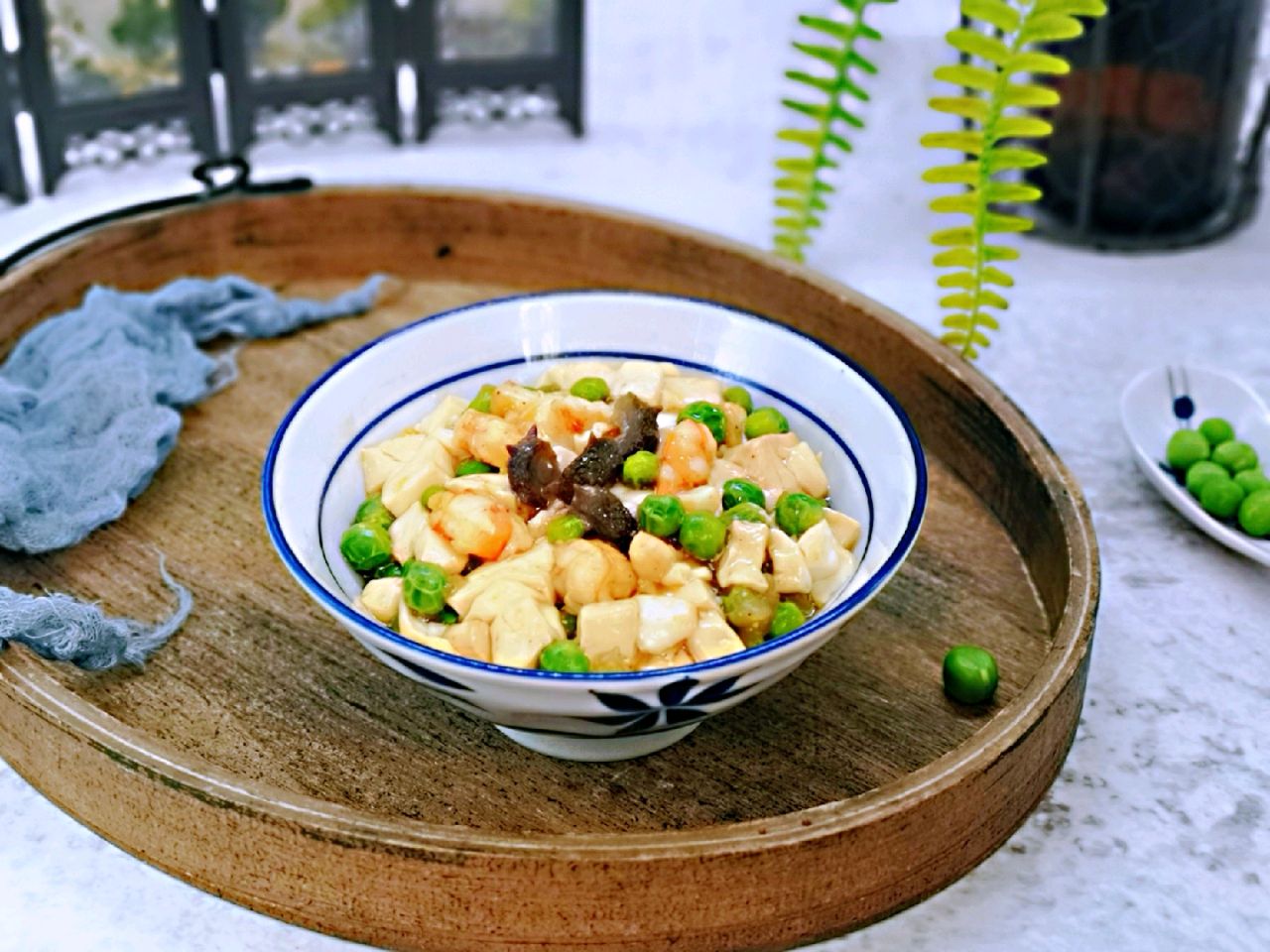海参豌豆烩豆腐