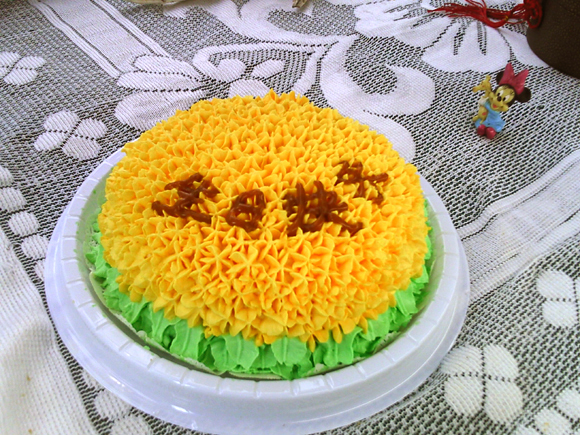 裱花蛋糕～向日葵