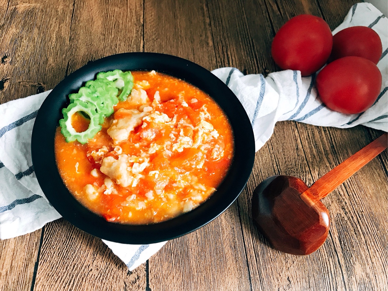 西红柿鸡蛋疙瘩汤 超简单快手 家的味道