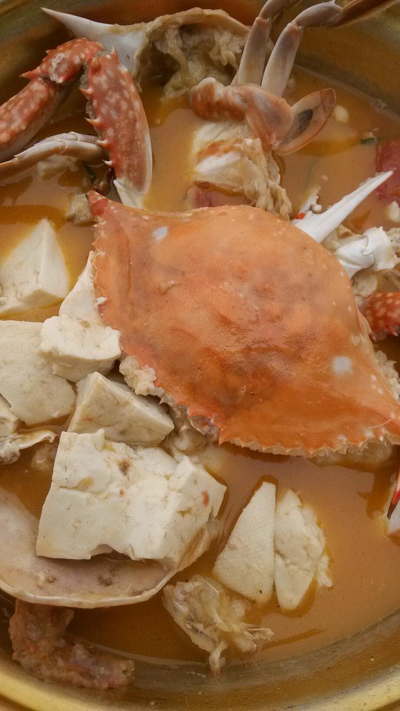 梭子蟹番茄豆腐汤（煲）