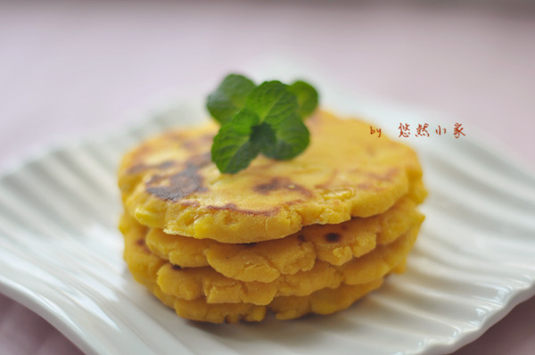 粗粮小零食——玉米面鸡蛋小饼