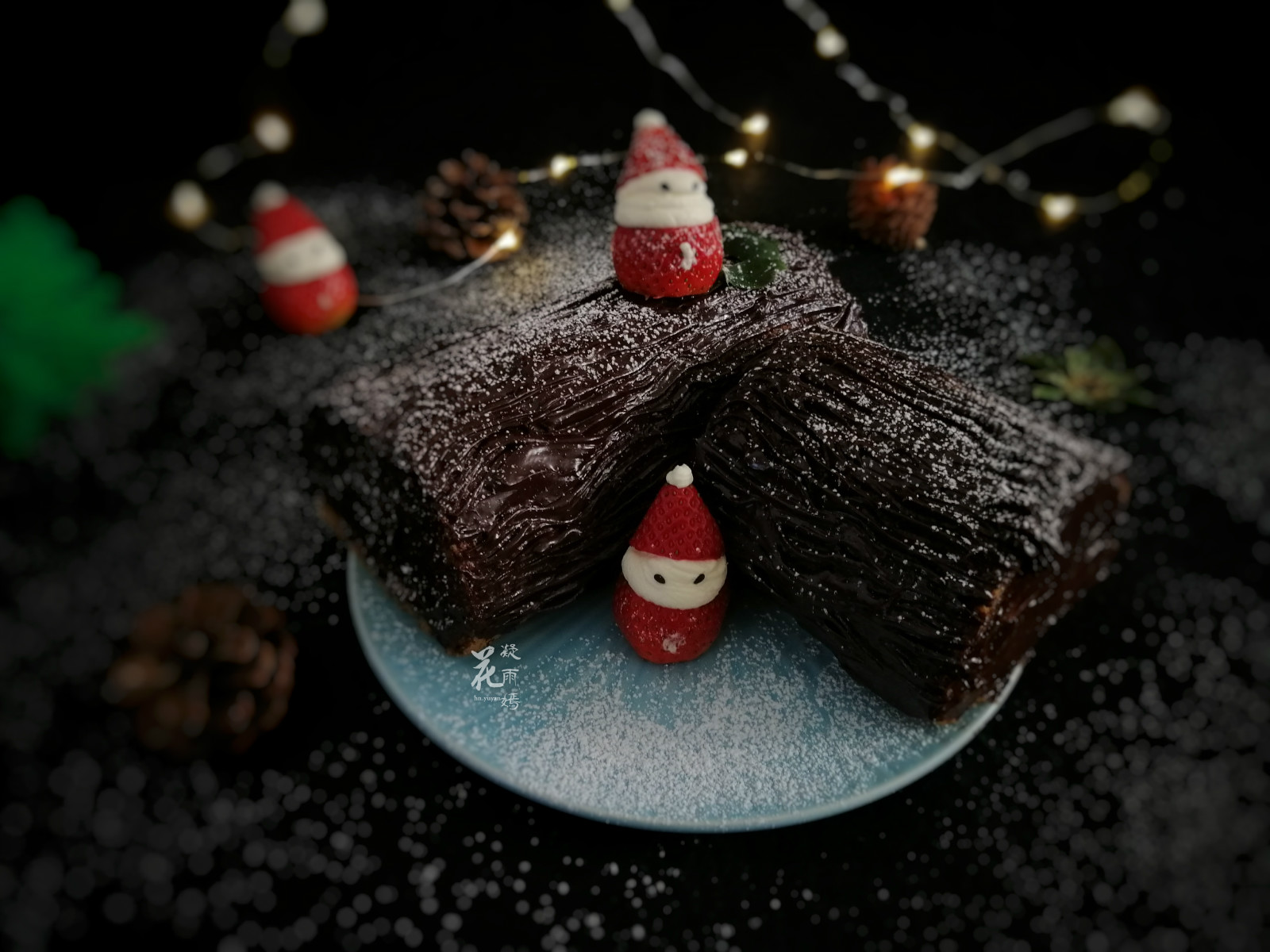 树桩蛋糕，预热圣诞节
