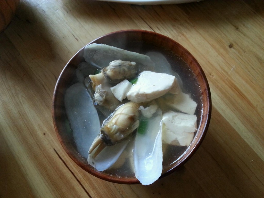 蛏子豆腐汤