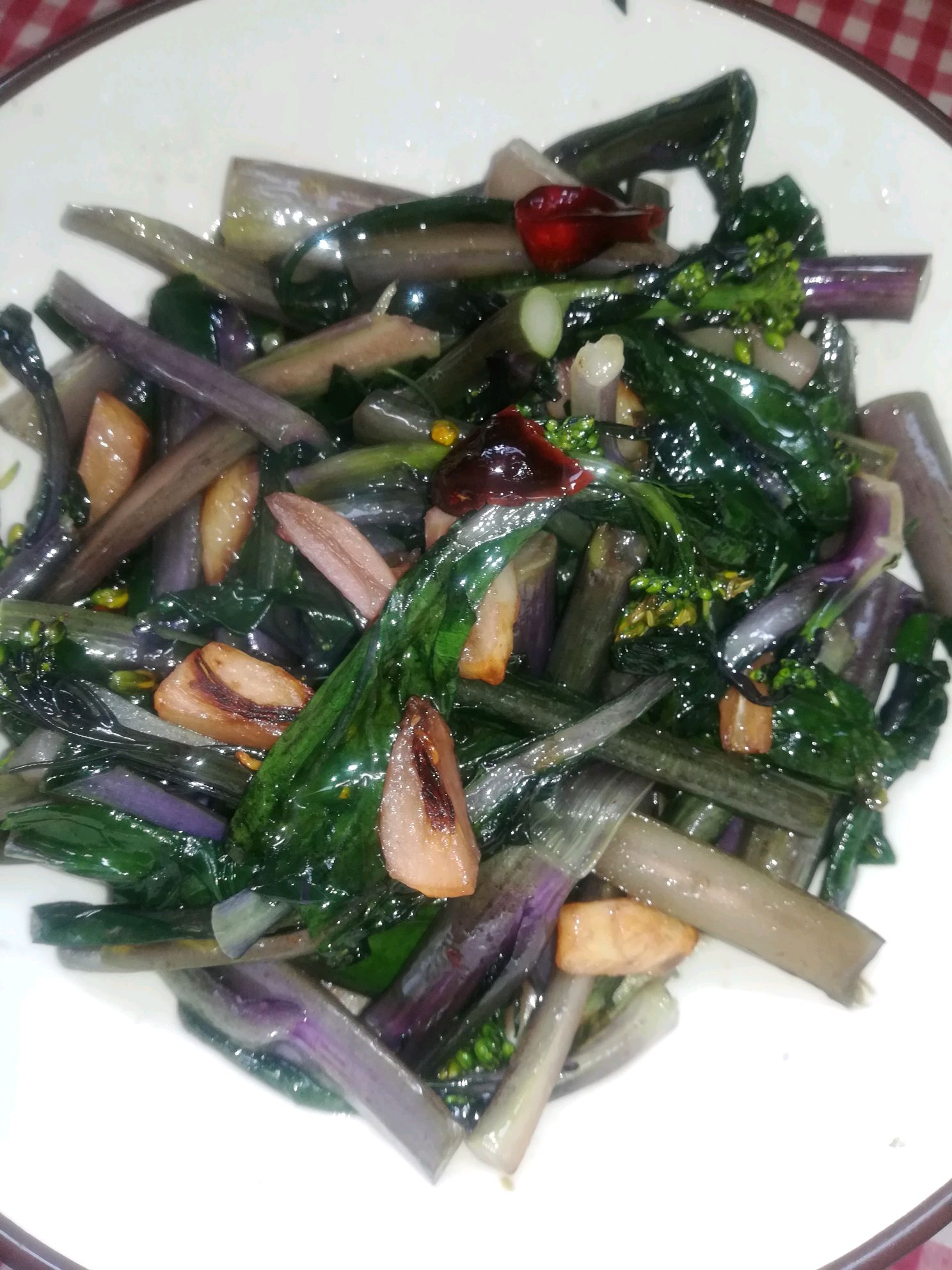 炝炒紫菜苔