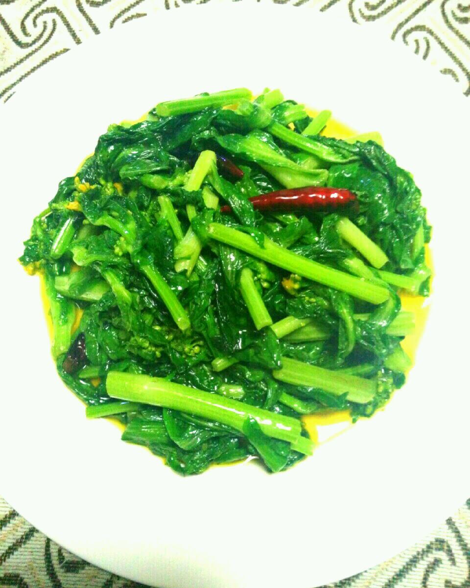 清炒绿菜苔+