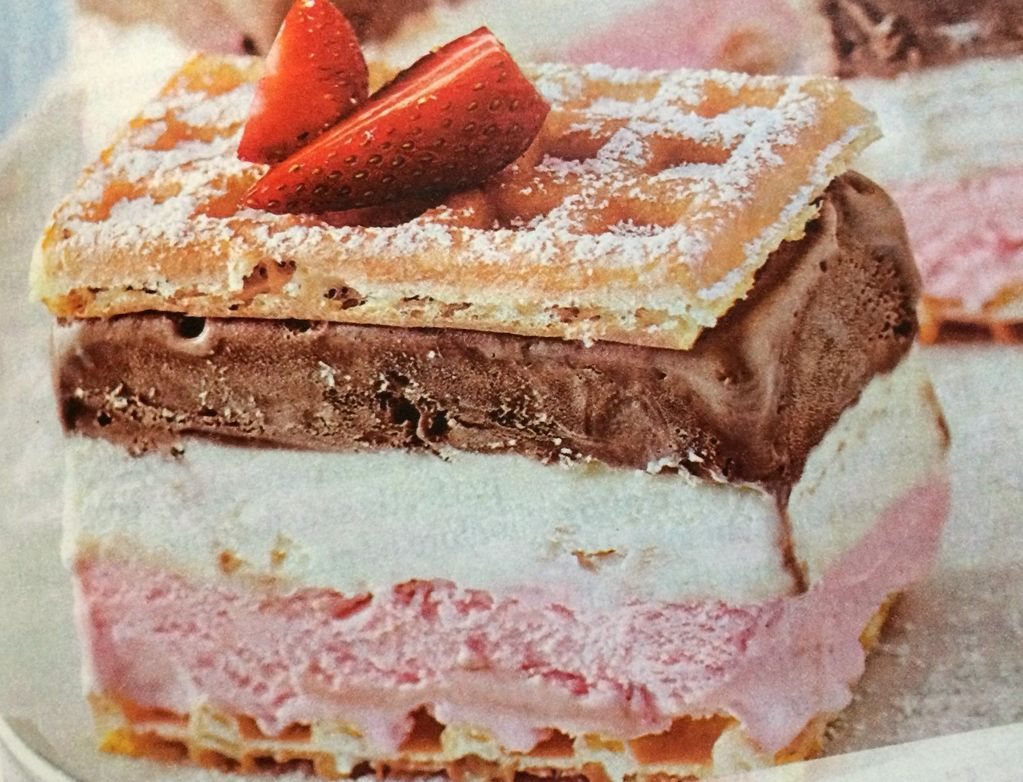 拿破仑froze yogurt华夫饼三明治