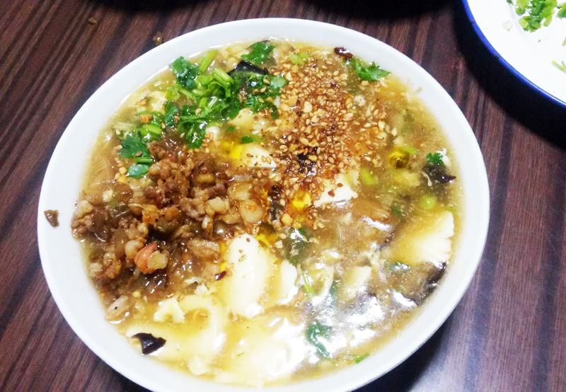 营养美味---海鲜香菇豆腐脑~老北京的味儿