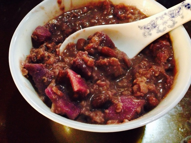 红豆紫薯燕麦粥