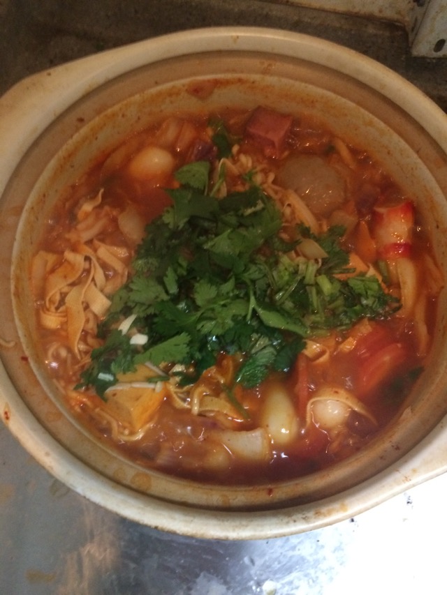 韩式泡菜年糕汤