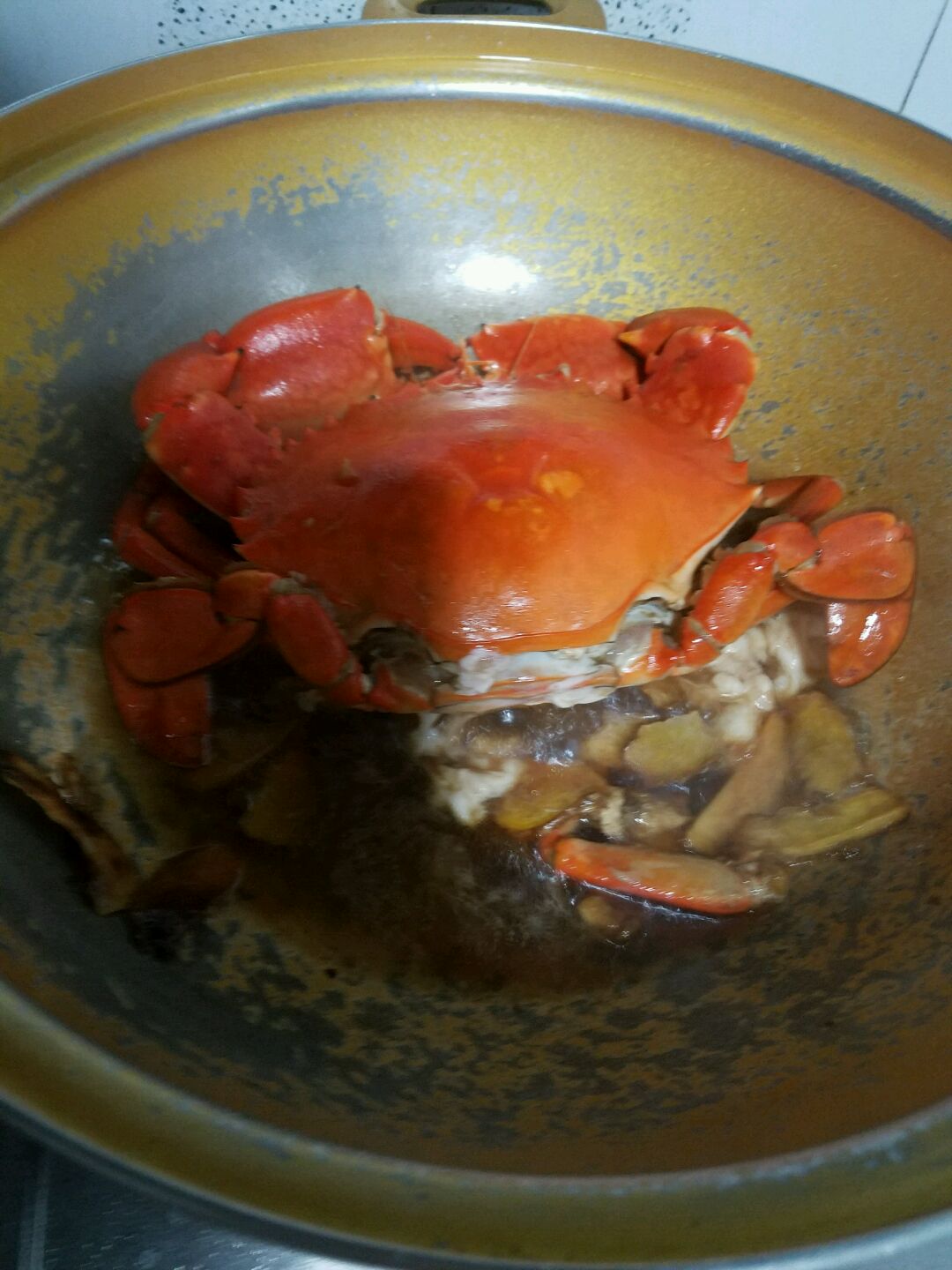 煎螃蟹
