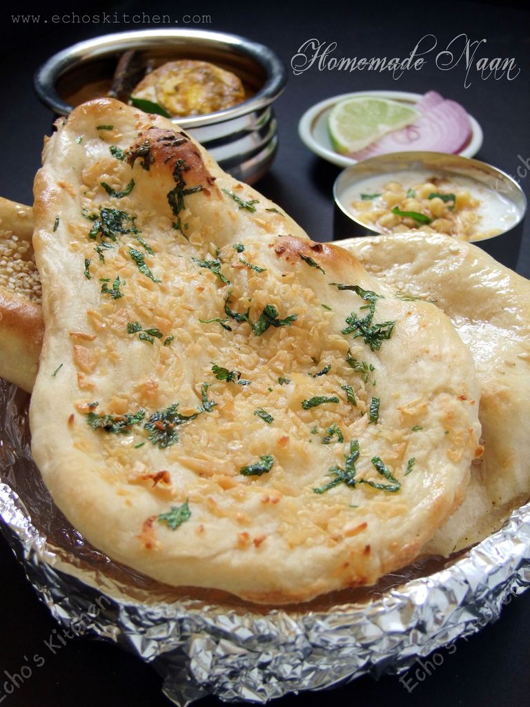 印巴美食 -- 烤箱版印度馕 （Naan）