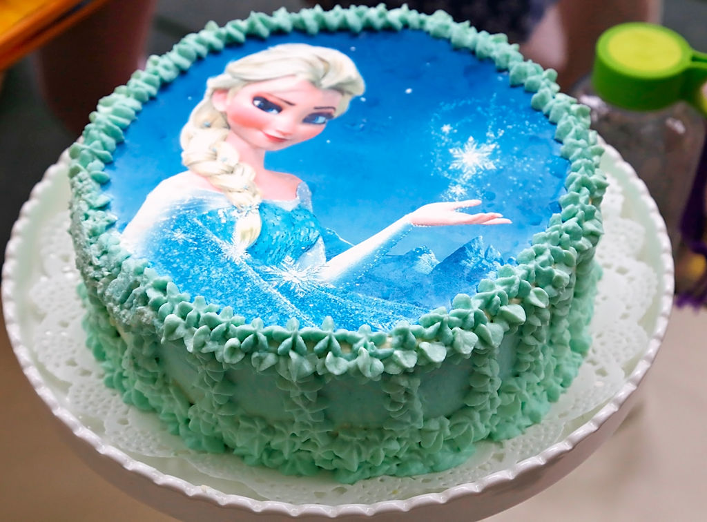 冰雪奇缘公主生日蛋糕
