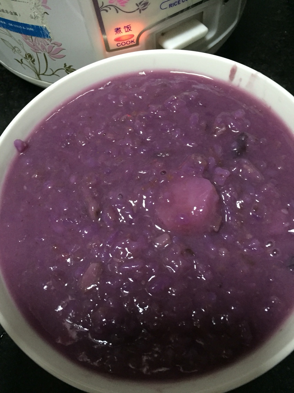 山药紫薯粥