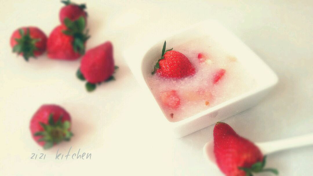 草莓水果粥