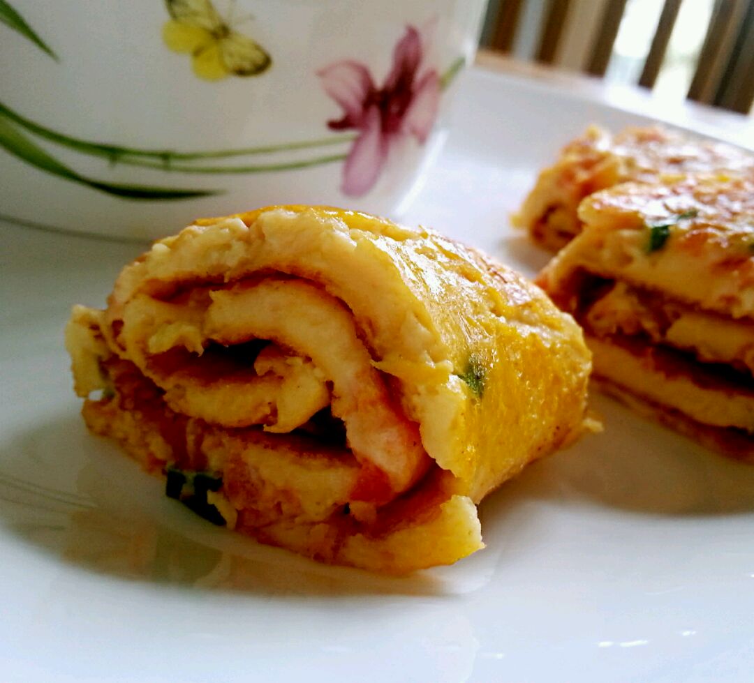番茄鸡蛋卷饼 ——宝宝的早餐