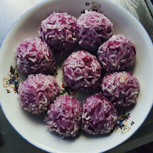 珍珠紫薯球