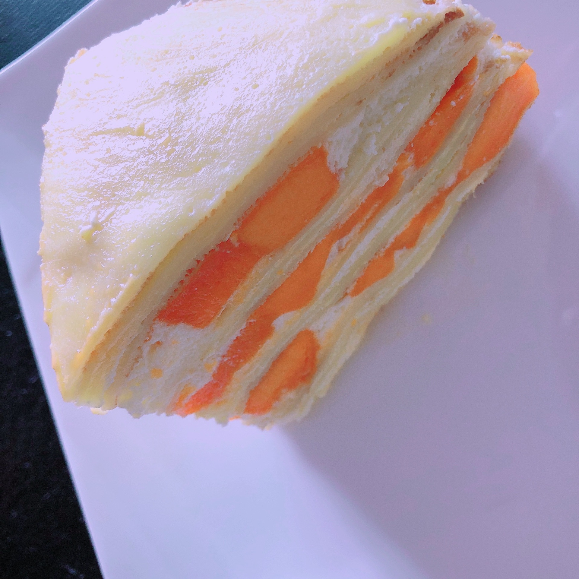非常简单的芒果千层蛋糕