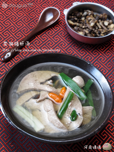 清肝明目：柴胡猪肝汤