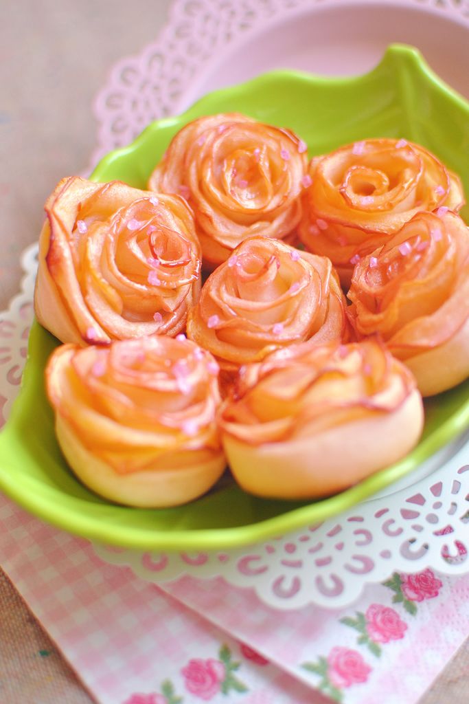 玫瑰苹果卷 可以吃的浪漫