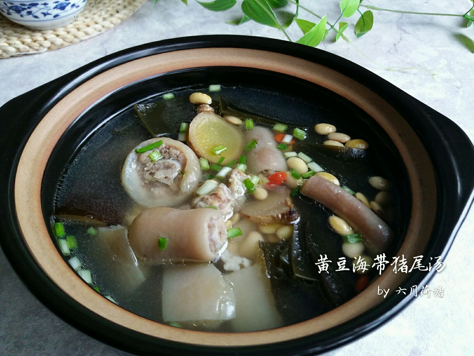 黄豆海带猪尾汤
