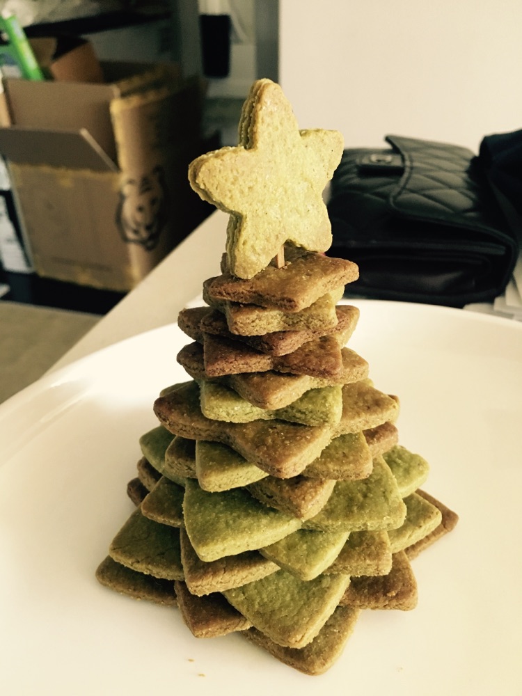 抹茶黄油饼干圣诞树