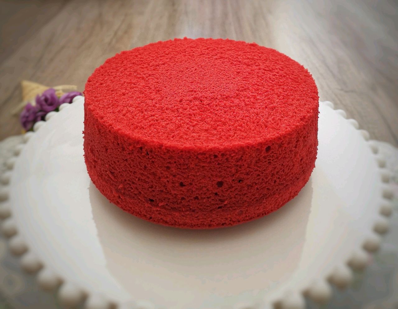 红丝绒戚风蛋糕，柔软的就像爱情