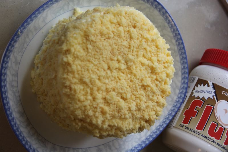 网红新宠/Fluff焦糖棉花糖双层北海道芝士蛋糕