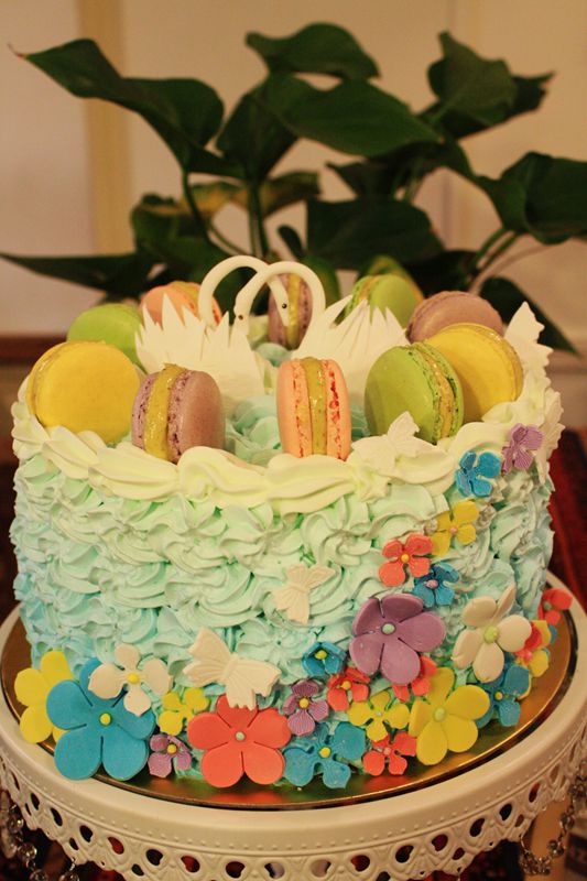 塞纳河畔---马卡龙彩虹蛋糕