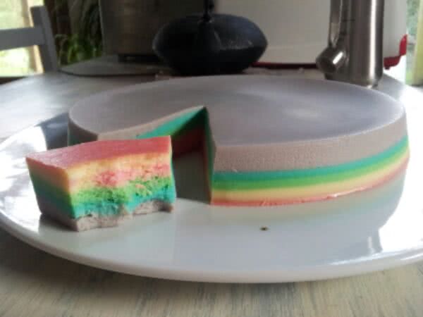 彩虹芝士蛋糕