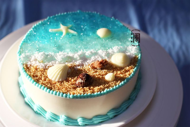 送你一丝清凉：海洋慕斯蛋糕