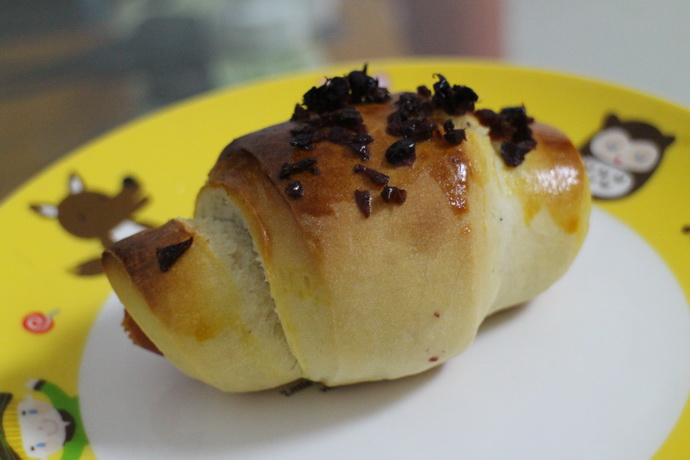 DIY美味——蔓越莓牛角小面包