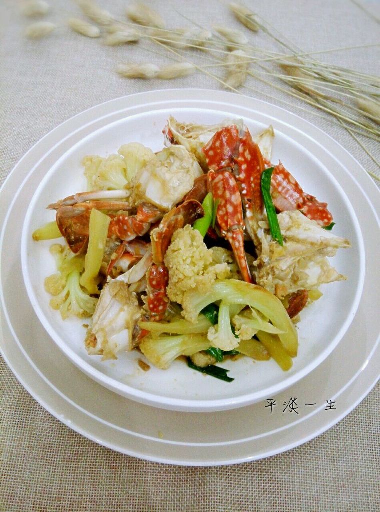 花菜炒蟹