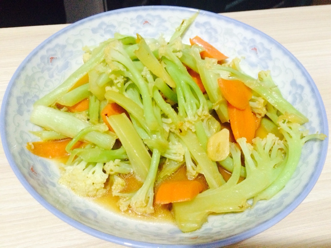 花菜炒胡萝卜