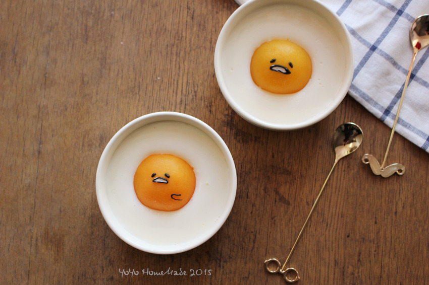 像懒蛋蛋一样生活--黄桃酸奶布丁