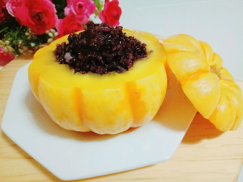 南瓜盅血糯米饭