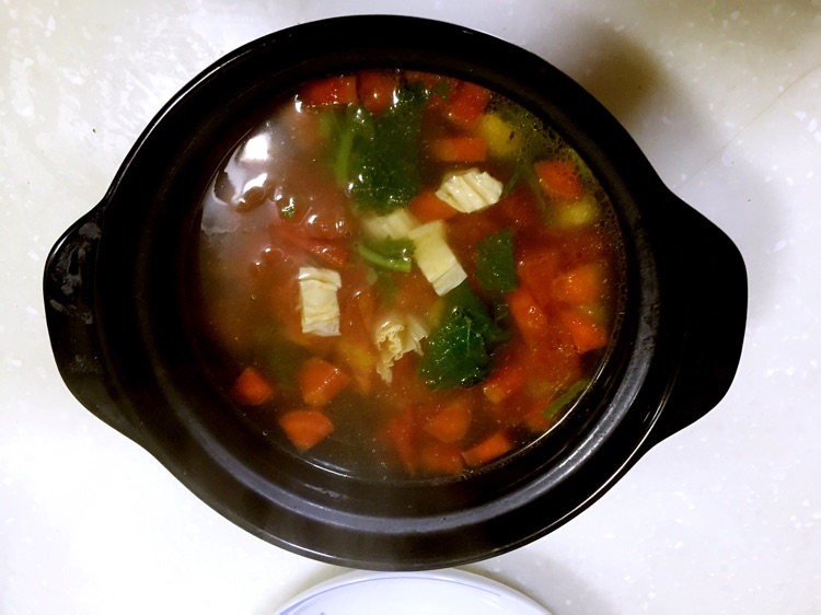 腐竹芥菜汤