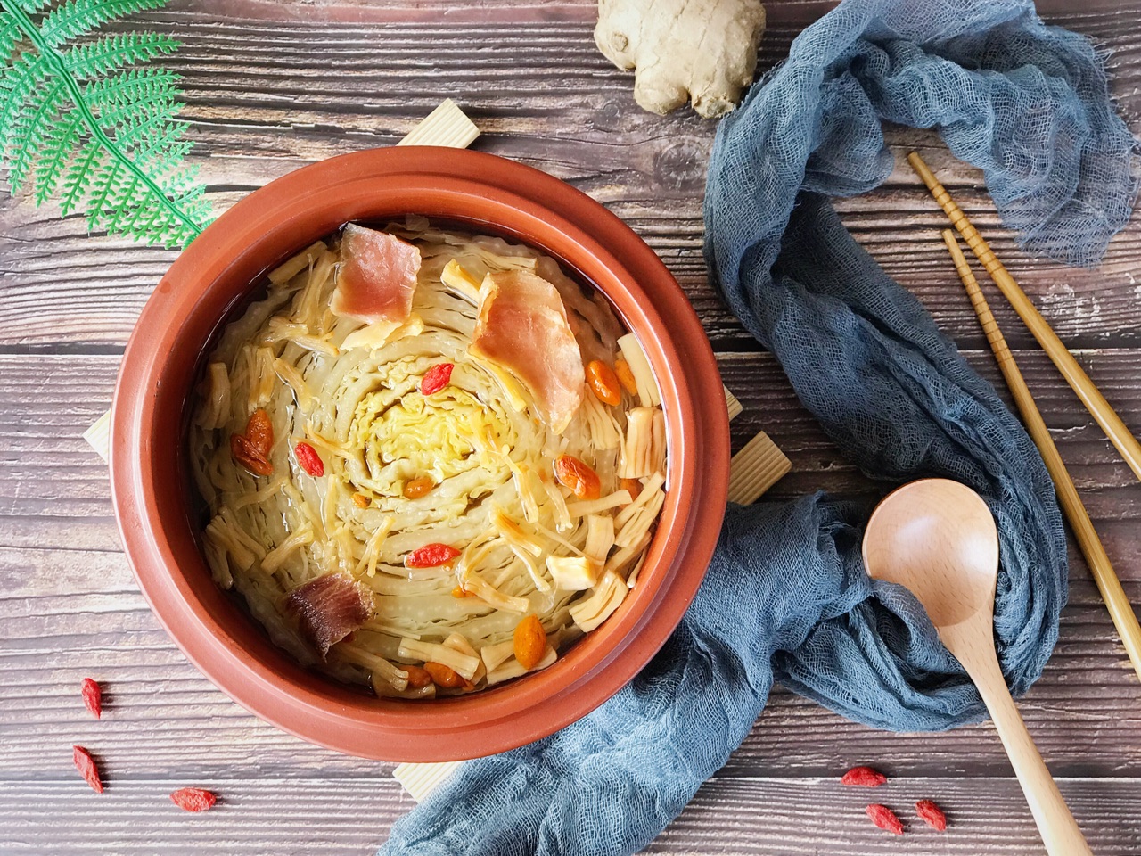 火腿瑶柱炖大白菜
