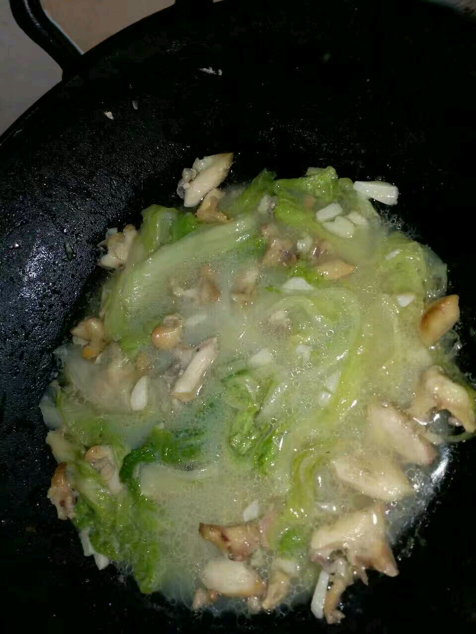海螺肉炒白菜