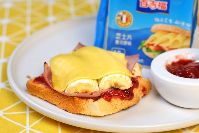 10分钟快手早餐#香蕉芝士三明治