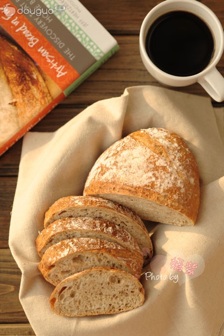 5分钟面包(4)-低成分全麦面包light whole wheat bread